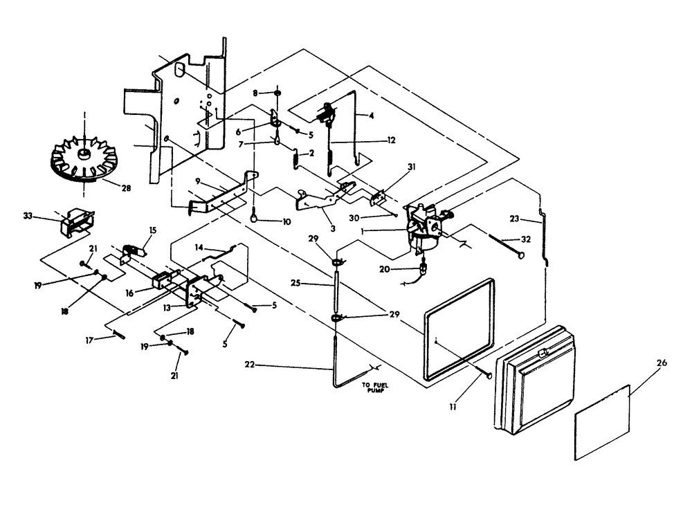 Gasoline Carburetor Diagram and Parts List for 9290-3  Generac Generator