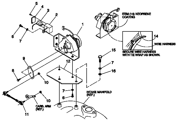 Ev Elec Gov Assembly 1.5l Diagram and Parts List for 0041260 (3167756 - 3214478)(2014) Generac Generator