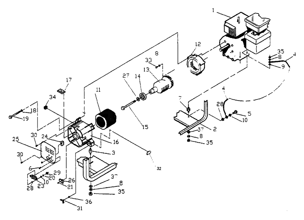 B&s Engine Sv-2400 Ac Generator - No. 91311 Diagram and Parts List for SV2400 (9716-0)(9716-0) Generac Generator
