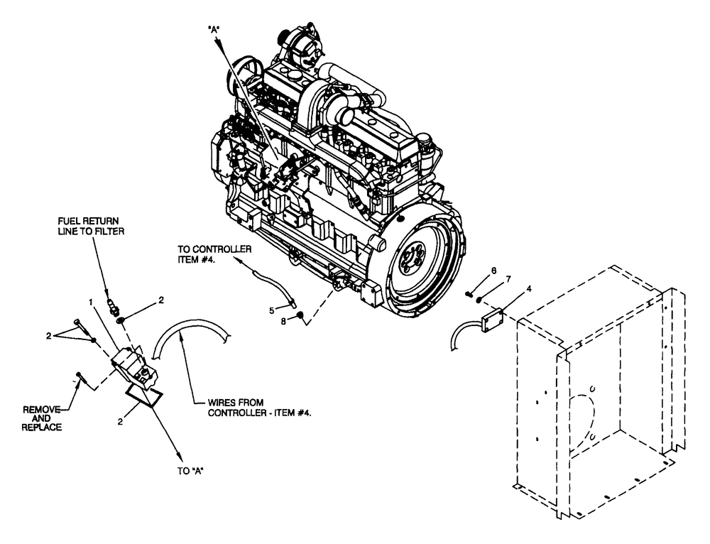 Electronic Governor Diagram and Parts List for 4063-0  Generac Generator