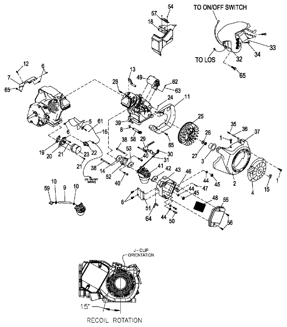 Xg 7000e, 410cc Engine Trim Diagram and Parts List for XG7000 (8113278 - 8465838)(2013) Generac Generator