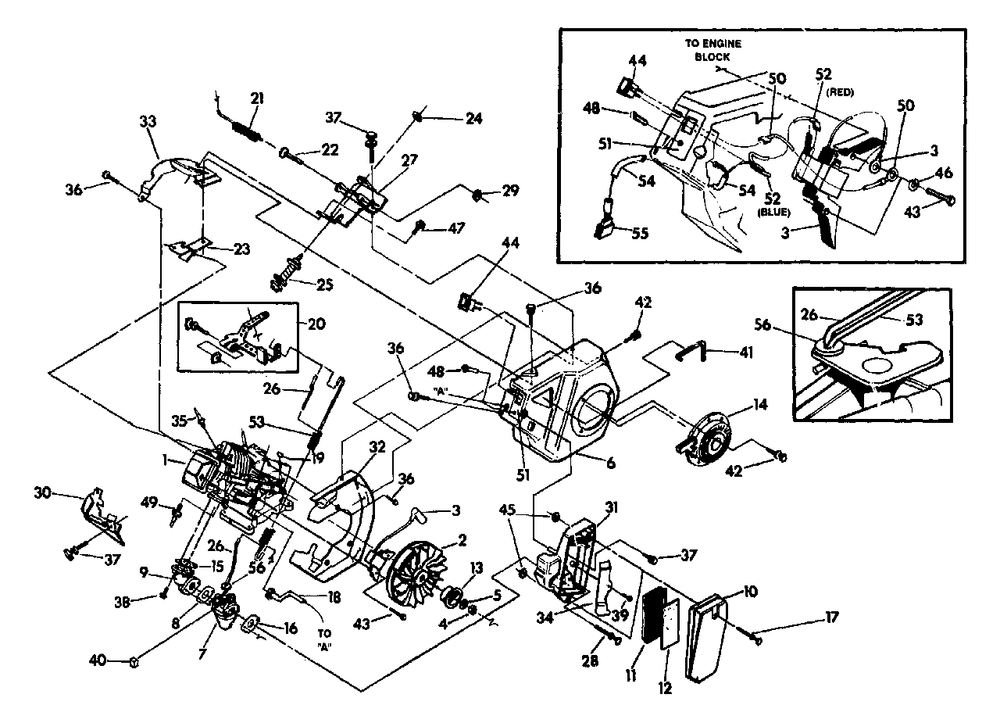 Gn-190 Engine 6 Hp Hs Long Block - No. 83784 Diagram and Parts List for 3500XL (9704-0)(9704-0) Generac Generator