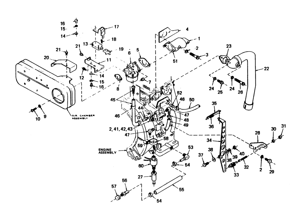 Engine Accessories Diagram and Parts List for 6894-2  Generac Generator