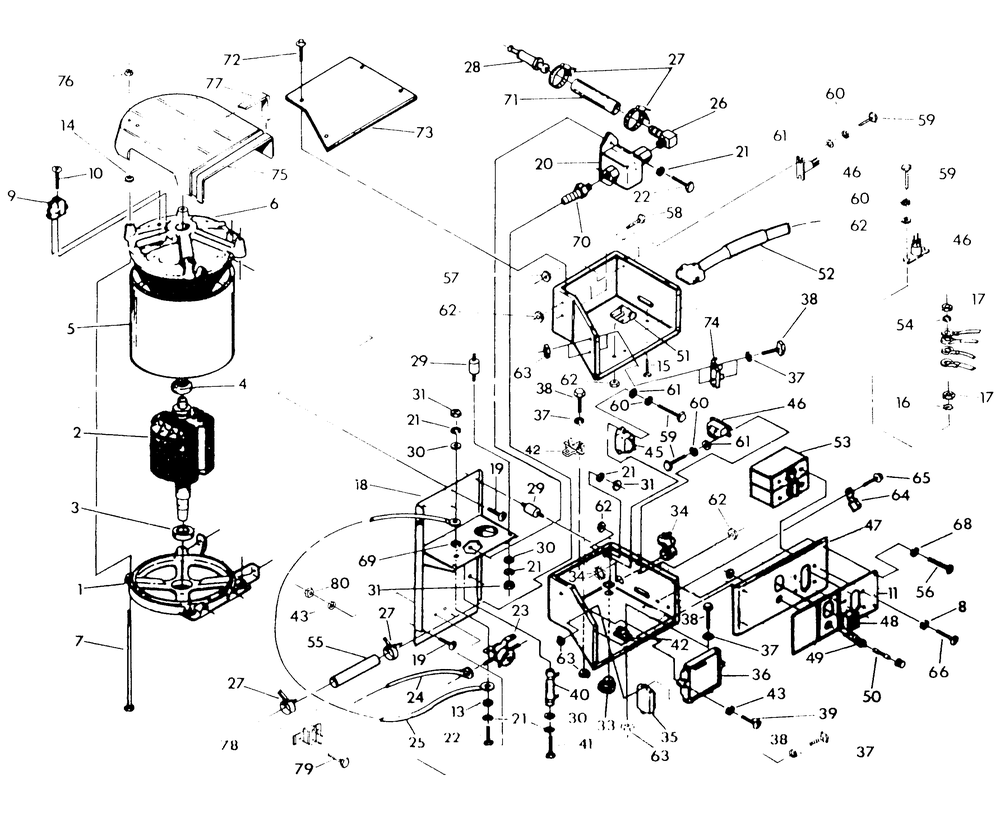 Alternator And Control Panel Diagram and Parts List for 9475-1  Generac Generator