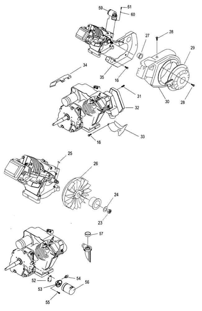 Cabinet Parts 4 Diagram and Parts List for EHC04276  Generac Engine