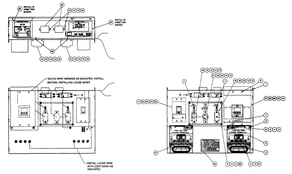 Receptacle Panel Diagram and Parts List for 4364-1  Generac Generator