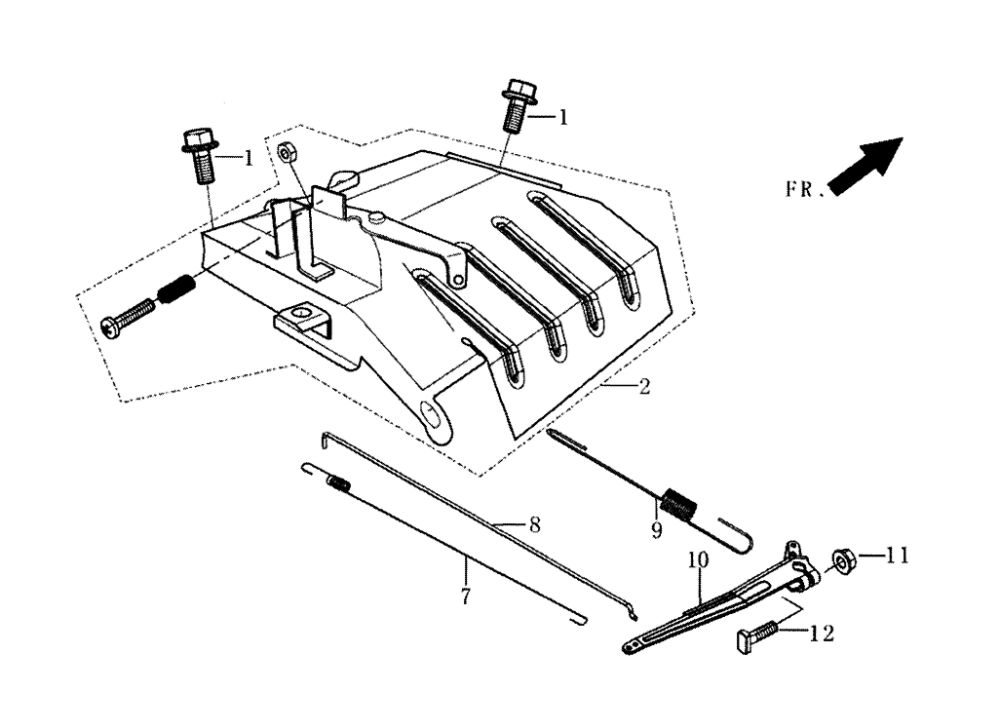 Control Assembly-Throttle Diagram and Parts List for 005939-5  Generac Generator