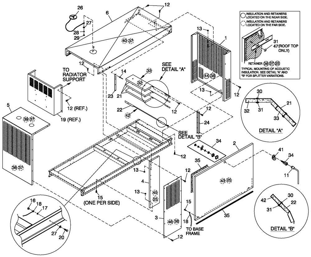 Enclosure C4 Pvt Lbl Diagram and Parts List for CT06030AVSN (2107V23778 - 4607V25344)(2007) Generac Generator