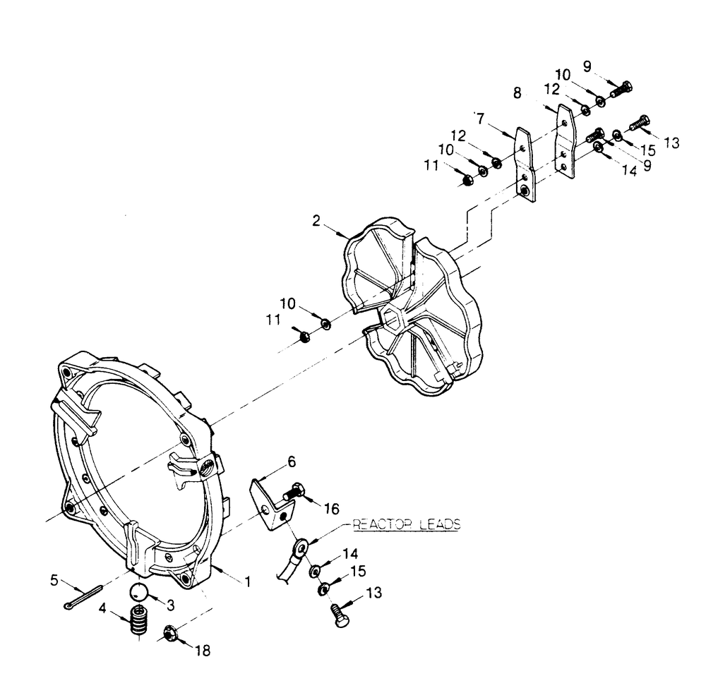 Amperage Selector Switch Diagram and Parts List for 1008-A  Generac Welder