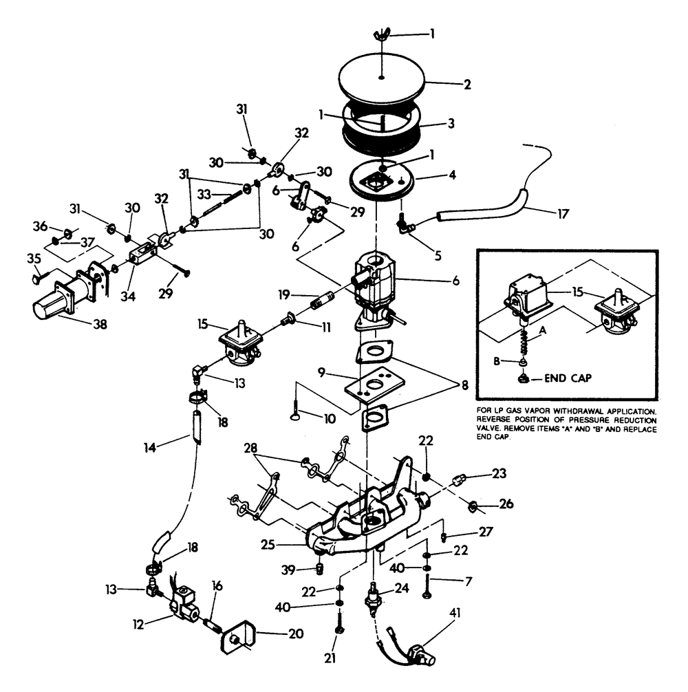 Carburetor (Part 2) Diagram and Parts List for 9340-2  Generac Generator