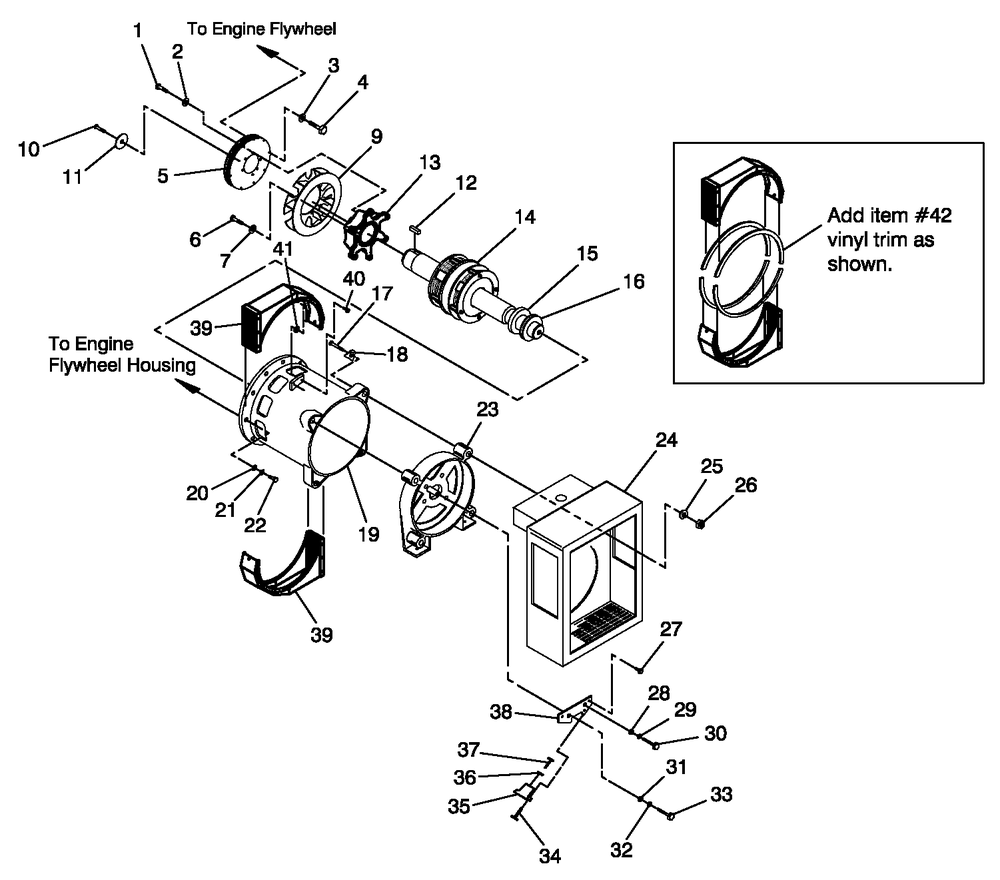 Ev Generator Diagram and Parts List for 0046260 (3580746)(2001) Generac Generator