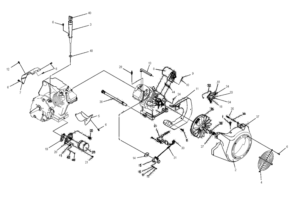 Engine 2 Diagram and Parts List for 0046790 (3568033 - 3798919)(2014) Generac Generator