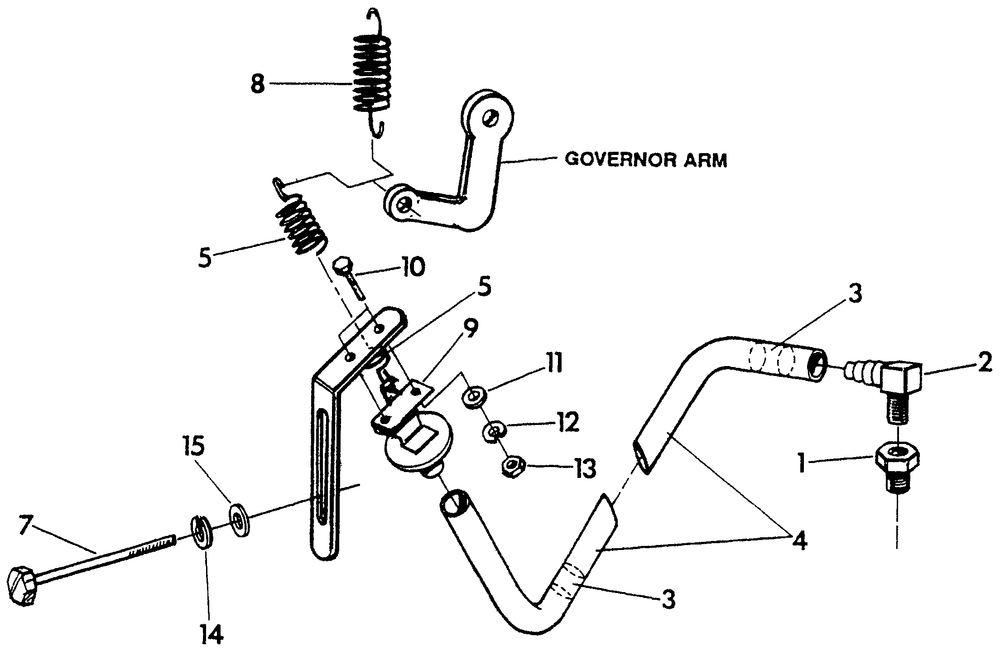 Vacuum Dash Pot Diagram and Parts List for 4345-0  Generac Generator