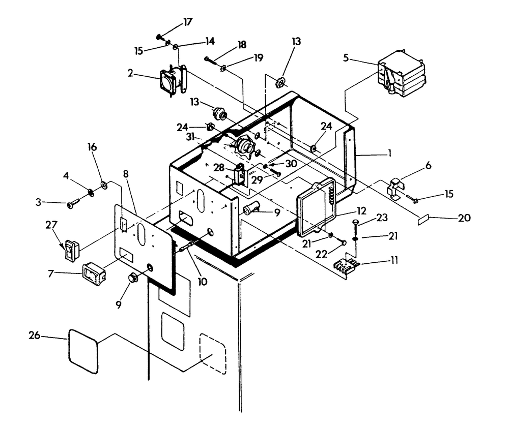 Control Panel Diagram and Parts List for 9067-6  Generac Generator