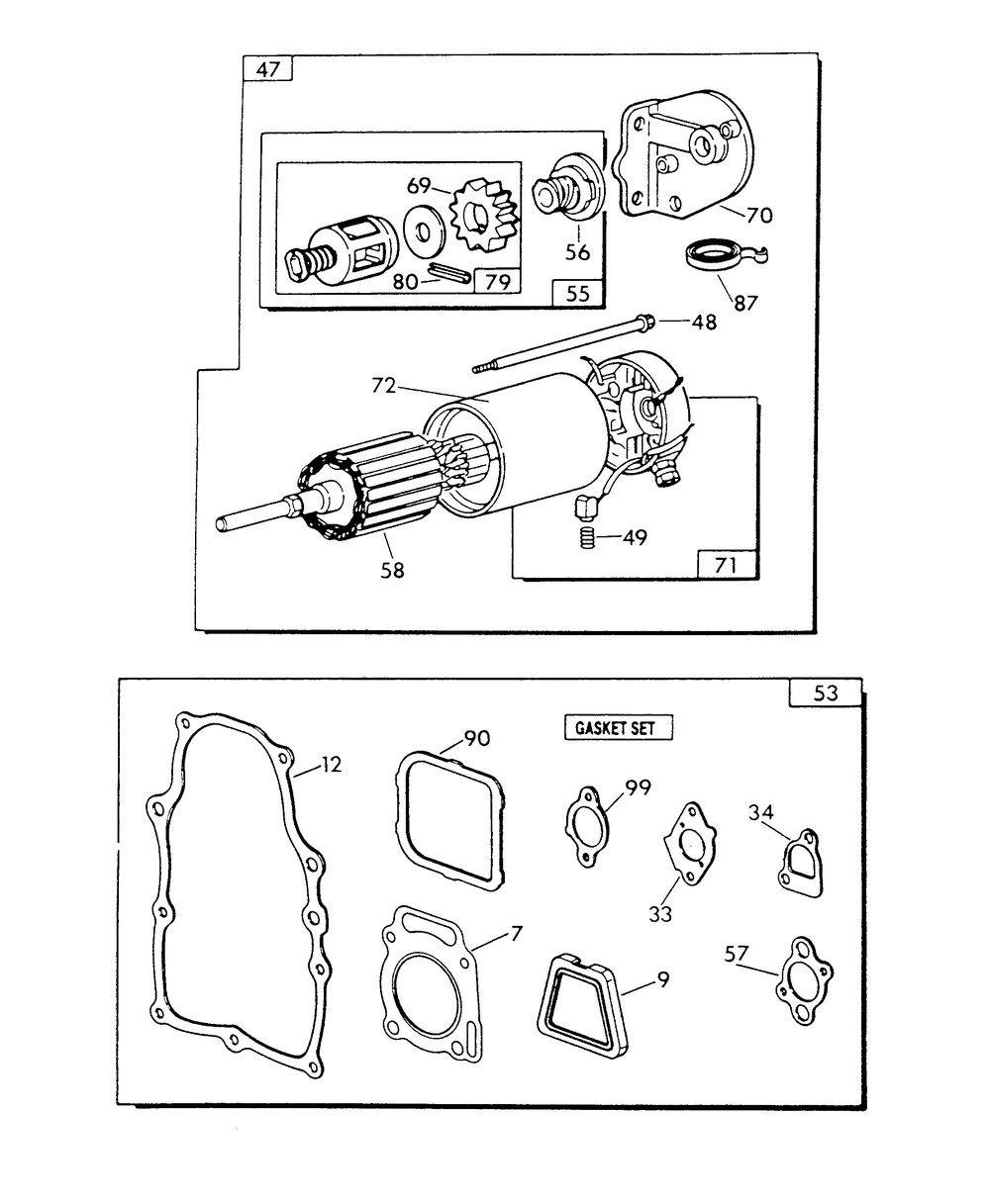 V-Twin Engine Parts (Part 1) Diagram and Parts List for 9424-0  Generac Generator