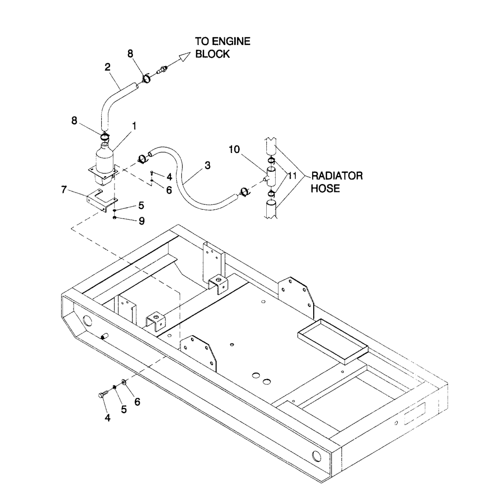 Block Heater Diagram and Parts List for 4060-0  Generac Generator