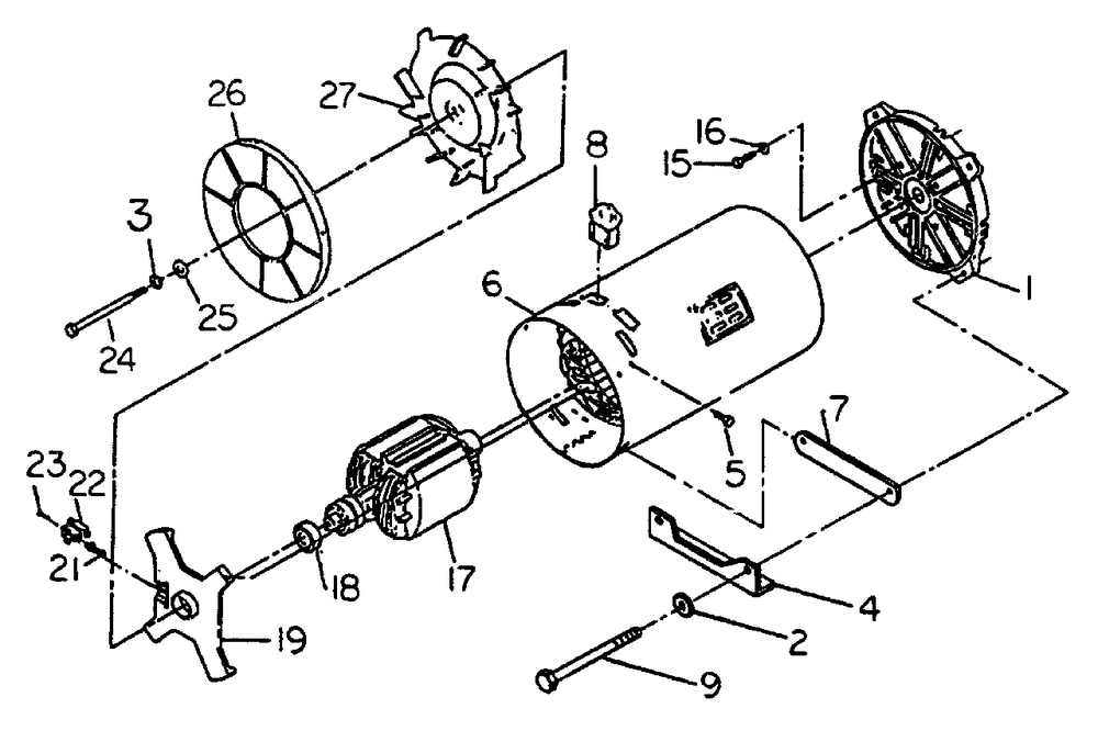 Generator Diagram and Parts List for L4000E (8866-2)(8866-2) Generac Generator
