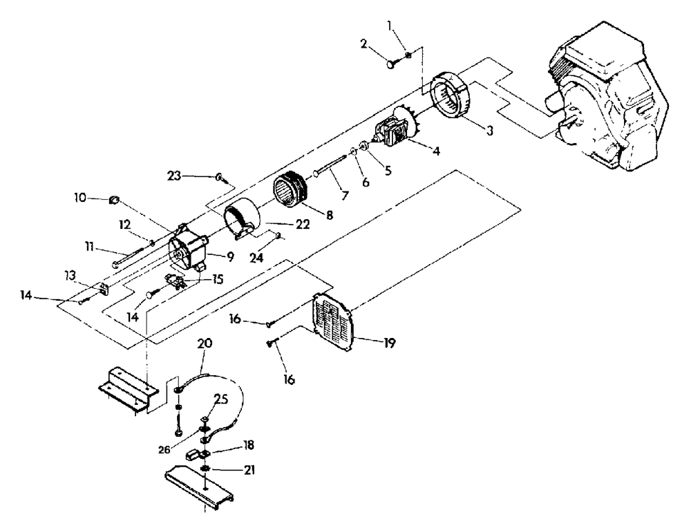 Generator (10/95) Diagram and Parts List for R-8000 (9288-2)(9288-2) Generac Generator