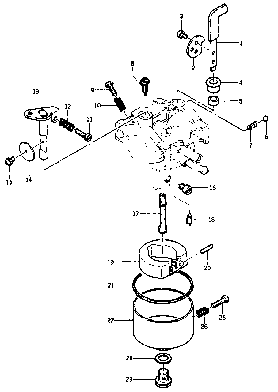 Carburetor Diagram and Parts List for G1000 (8834-0)(8834-0) Generac Generator