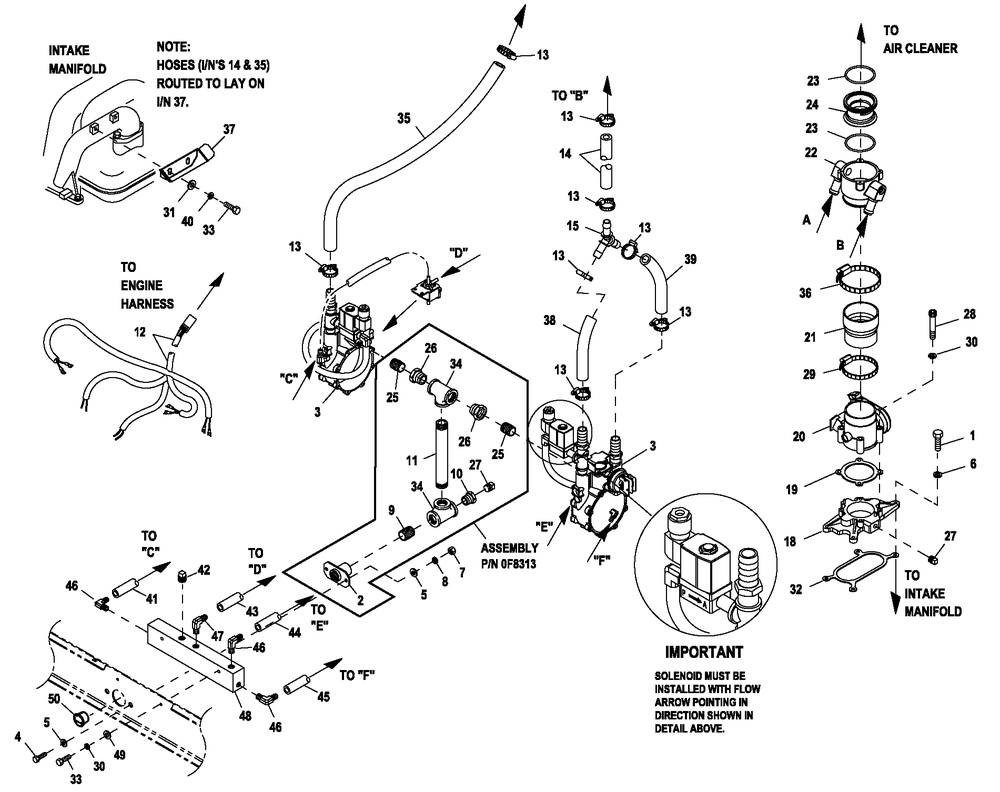 Ev Fuel 6.8l 100kw Ng Cpl Emsn Diagram and Parts List for ET10068GVAC (6736177 - 9116450)(2014) Generac Generator
