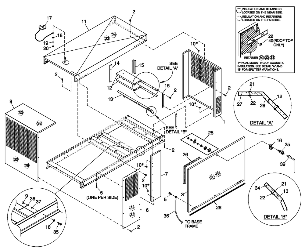 Enclosure C2 Diagram and Parts List for 0052610 (4370455 - 4409833)(2006) Generac Generator