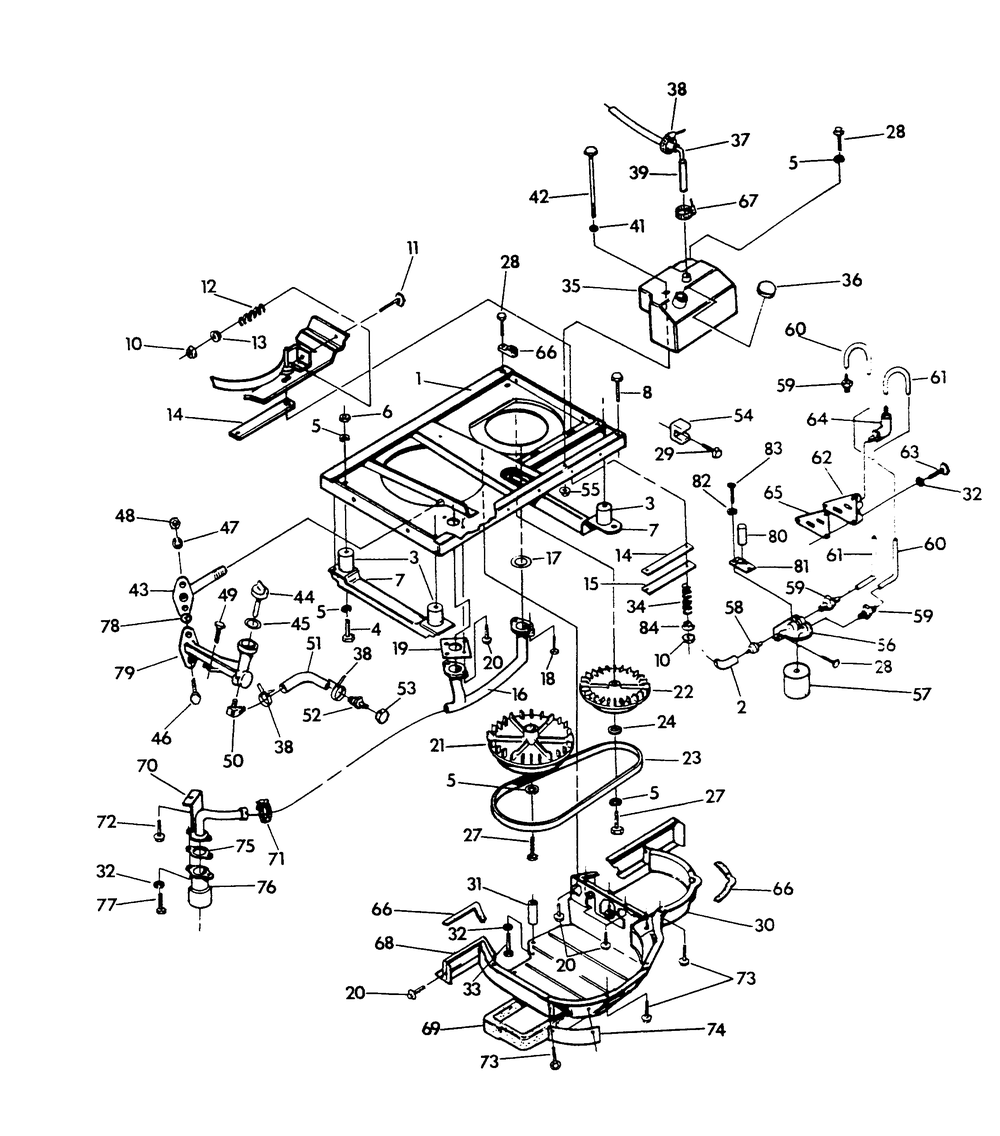 Base And Pulleys Diagram and Parts List for 9067-6  Generac Generator