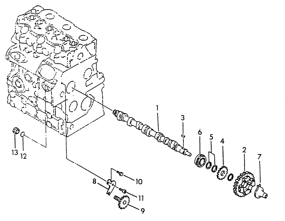 Camshaft Diagram and Parts List for 8950-0  Generac Generator