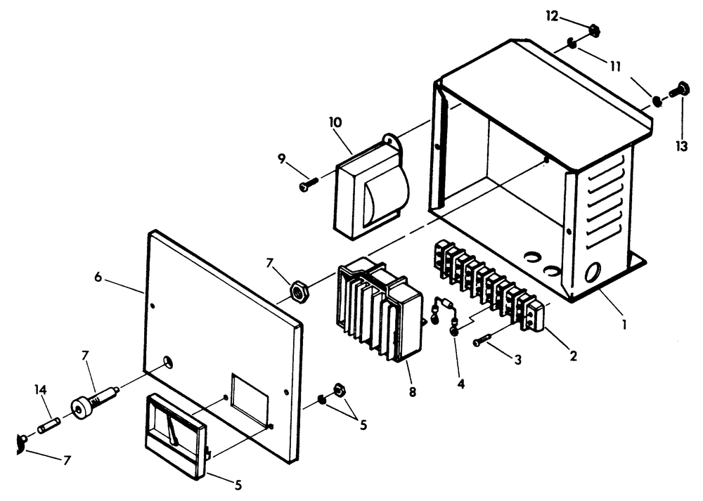 2 Amp, 12 Volts Battery Charger Diagram and Parts List for 9303-0  Generac Generator