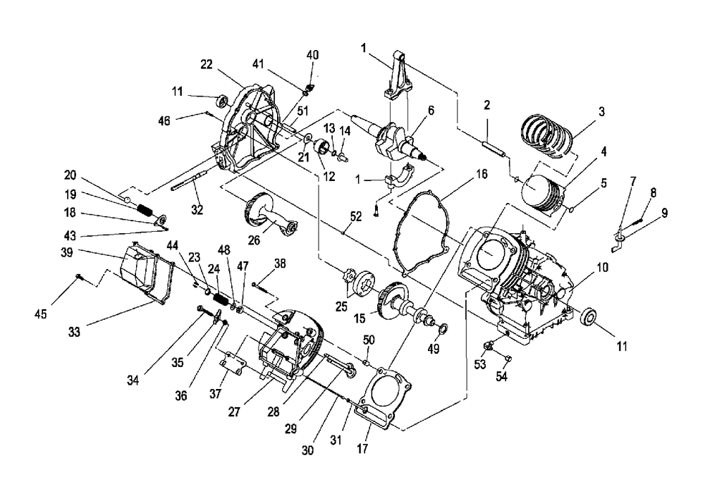Long Block Repair Parts (0h1682) Diagram and Parts List for XP8000 (5444610 - 5695619)(2009) Generac Generator