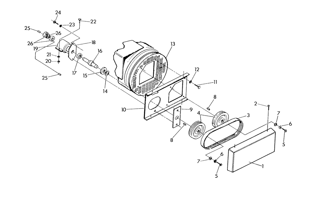 Pump Assembly Diagram and Parts List for 9422-0  Generac Generator