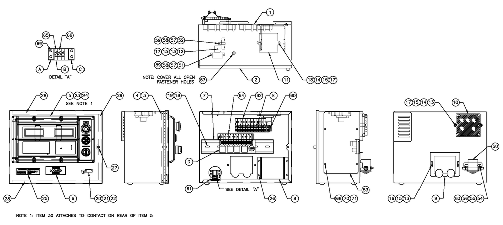 H Panel 2a Battery Charger Diagram and Parts List for ST10068ANSN (5582877)(2009) Generac Generator