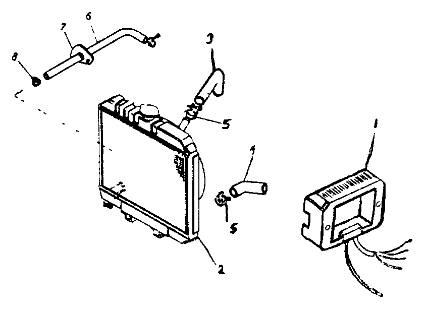 Attached Parts Diagram and Parts List for 1008-B  Generac Welder