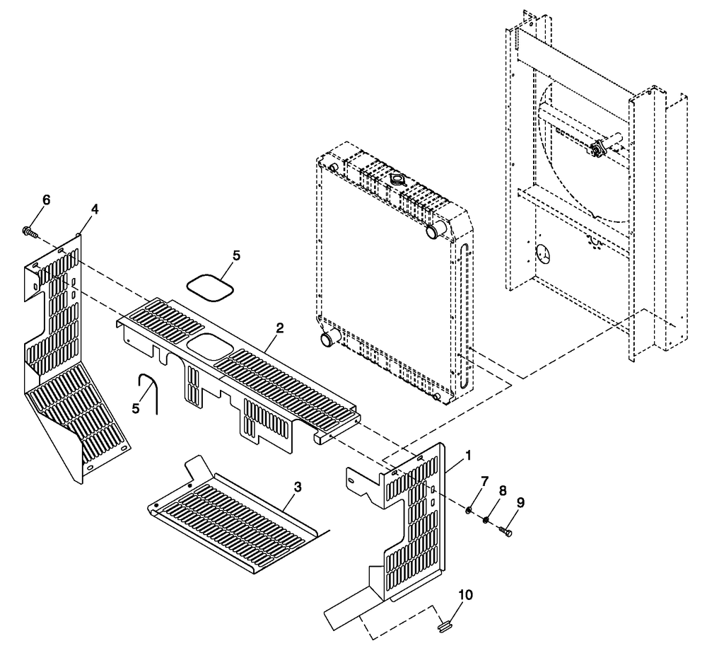 Engine Guards 5.4l/6.8l C5 Diagram and Parts List for QT10068AVAYA (6210339)(2010) Generac Generator