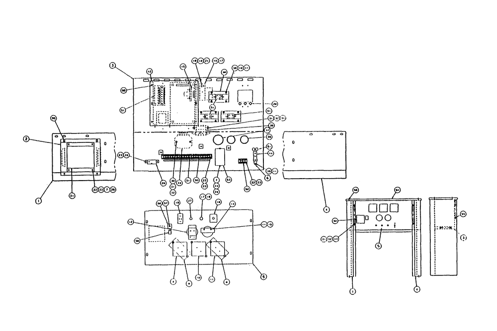 Control Panel Diagram and Parts List for 9348-2  Generac Generator