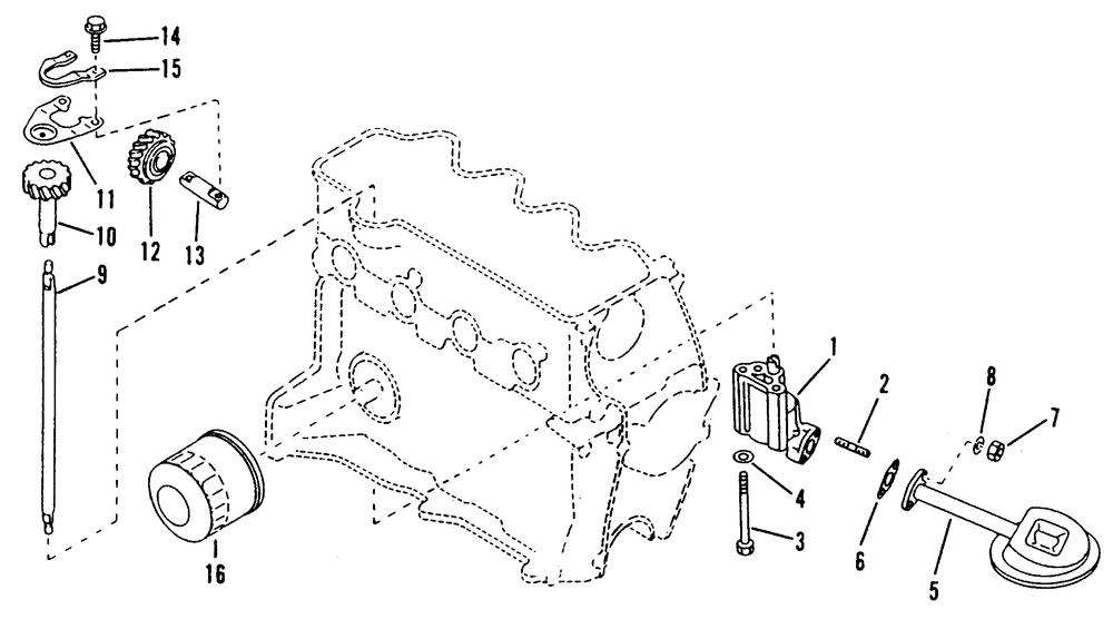 Oil Pump Diagram and Parts List for 9012-0  Generac Generator