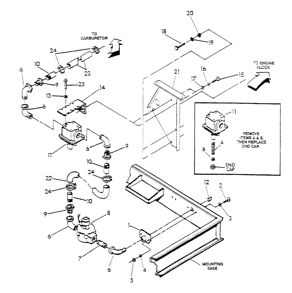 Lpg Vapor Diagram and Parts List for 4081-0  Generac Generator