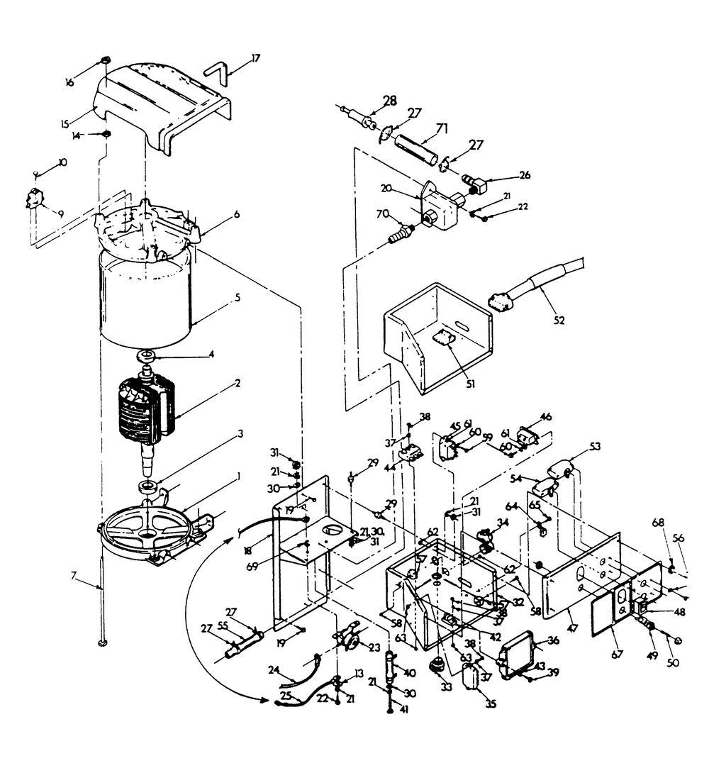 Alternator And Panel Diagram and Parts List for 9010-5  Generac Generator