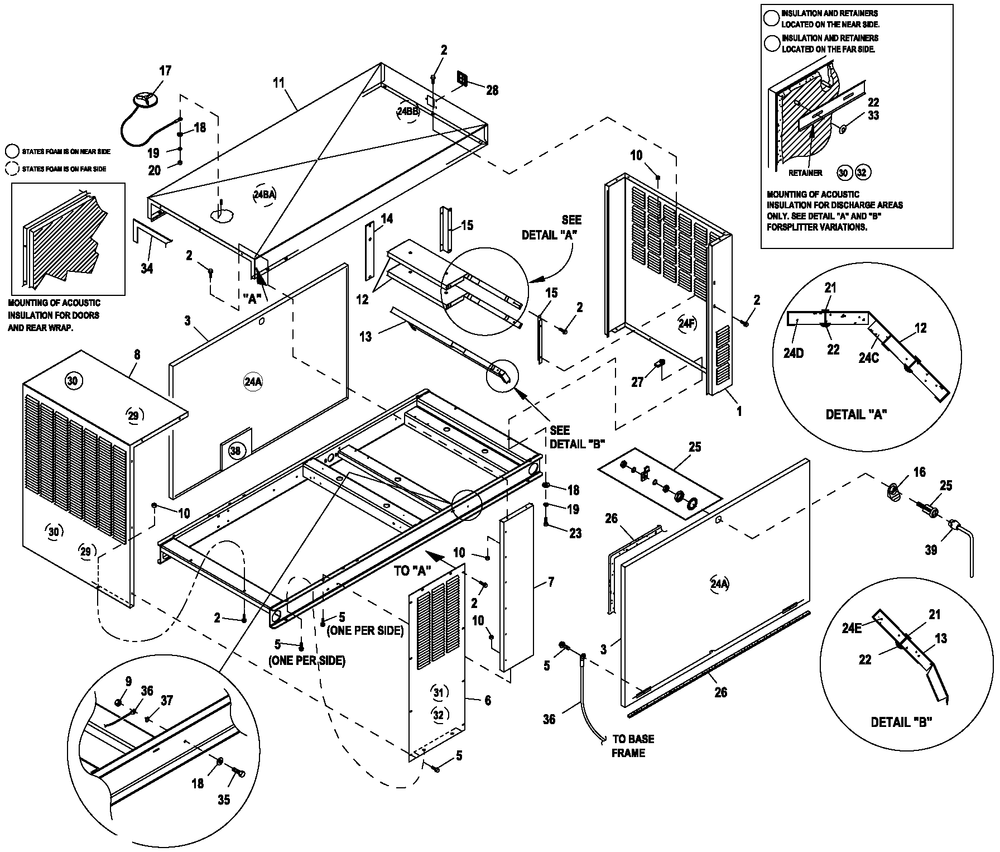 Ev Enclosure C2 Diagram and Parts List for ET04842GNAN (5785164 - 5785166)(2010) Generac Generator