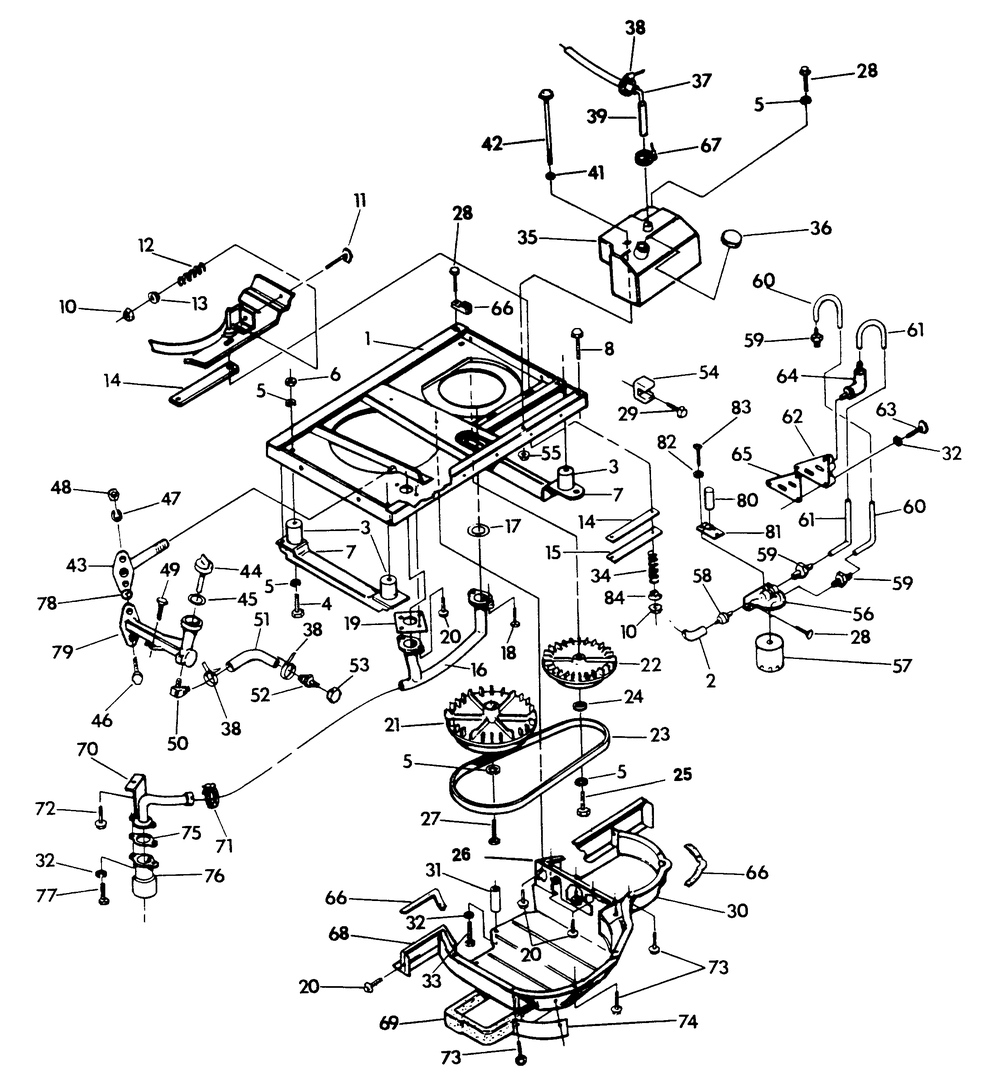 Base And Pulleys Diagram and Parts List for 9067-8  Generac Generator