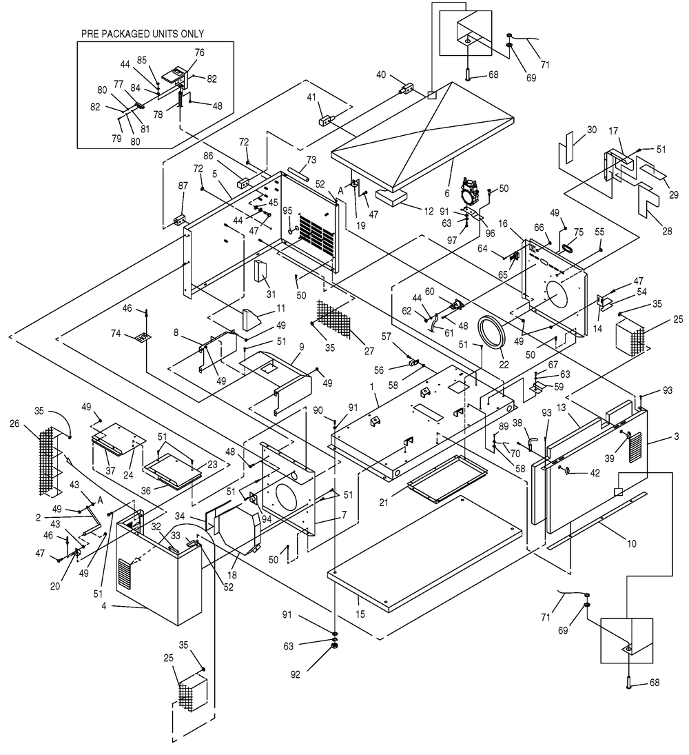 Enclosure 2 Diagram and Parts List for 0044563 (4117596 - 4138949)(2005) Generac Generator