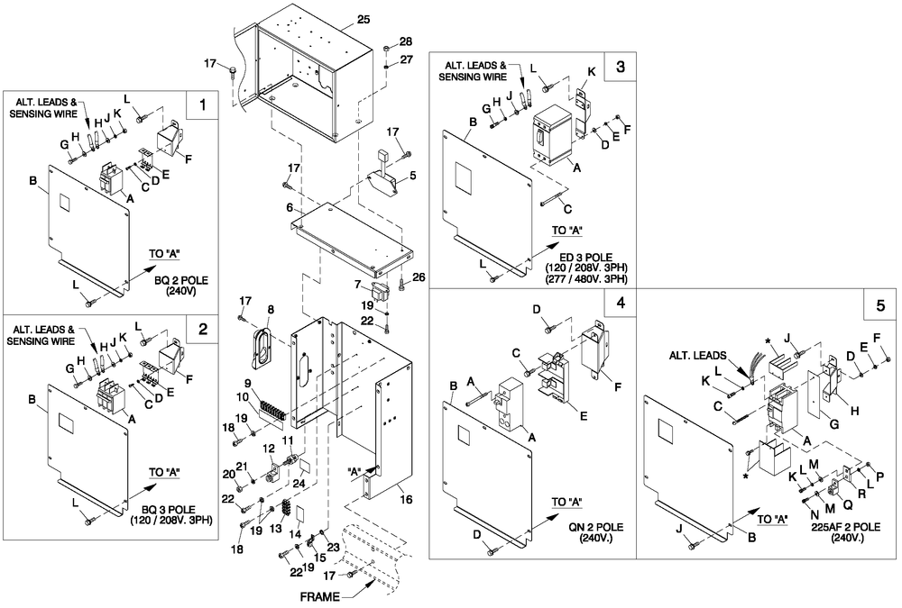 Connection Box C1 Cpl Diagram and Parts List for 0053363 (4786586)(2007) Generac Generator