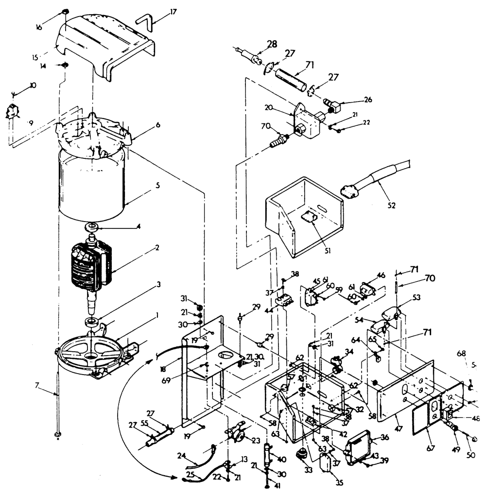 Alternator And Panel Diagram and Parts List for 9290-1  Generac Generator