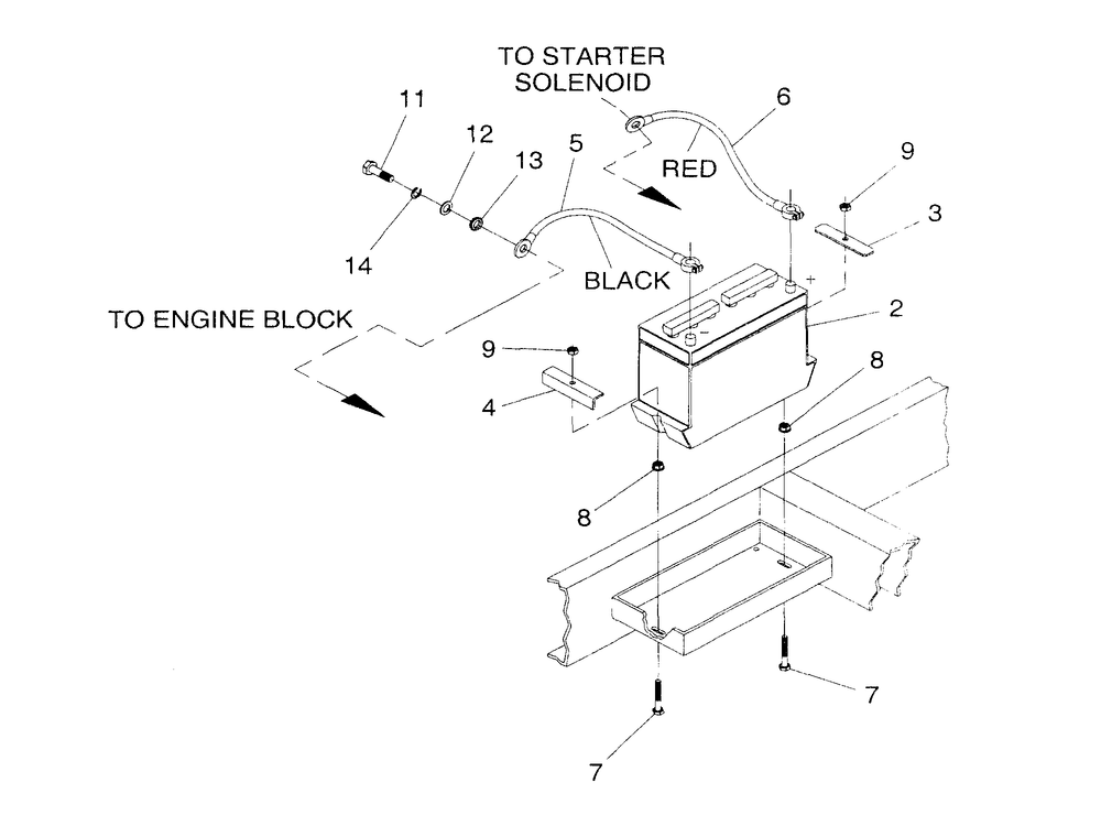 Battery Diagram and Parts List for 4373-1  Generac Generator