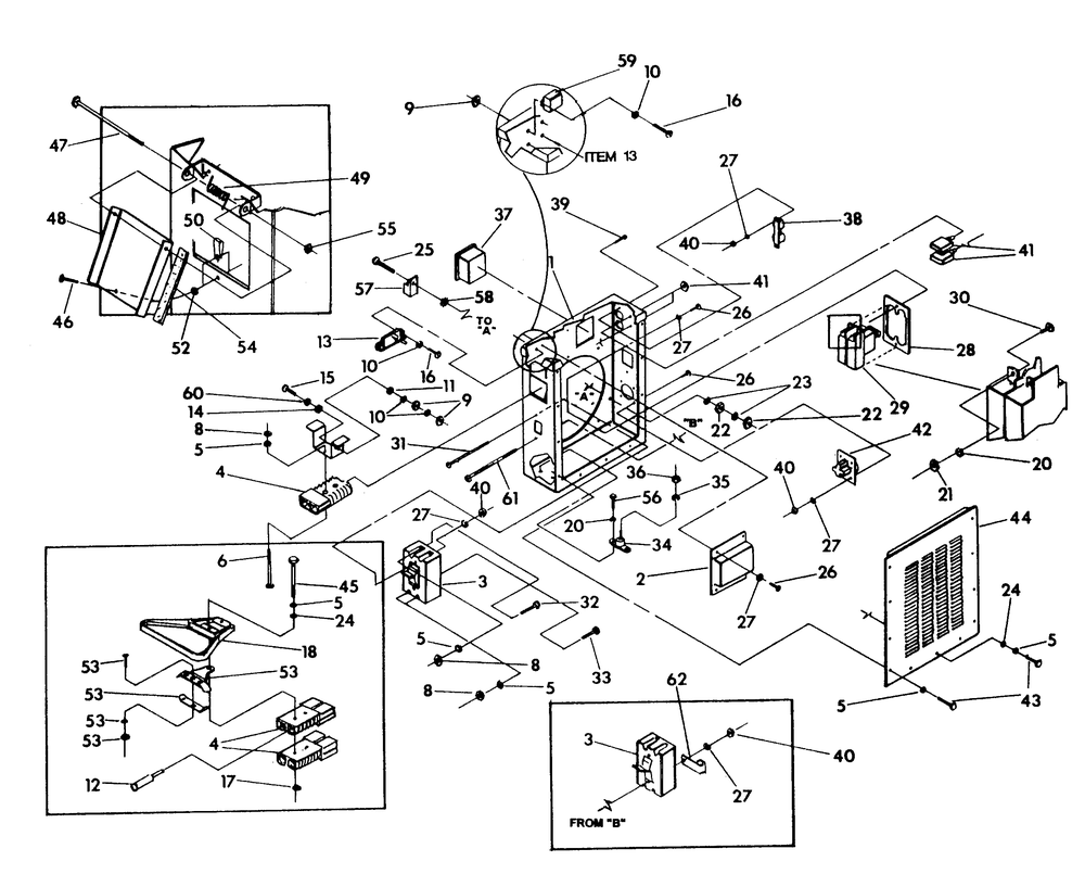 Control Panel Diagram and Parts List for 9738-0  Generac Generator