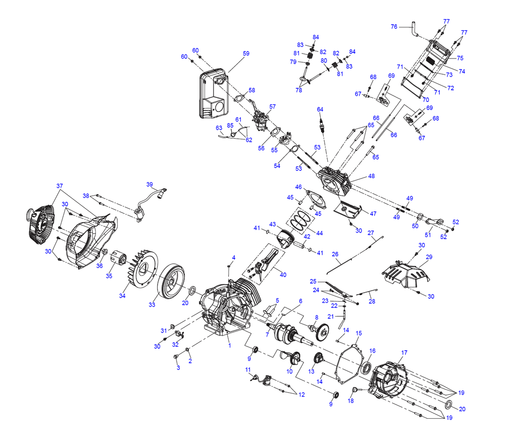 Fig-0 Diagram and Parts List for 10000047840 10000047790 Generac Generator