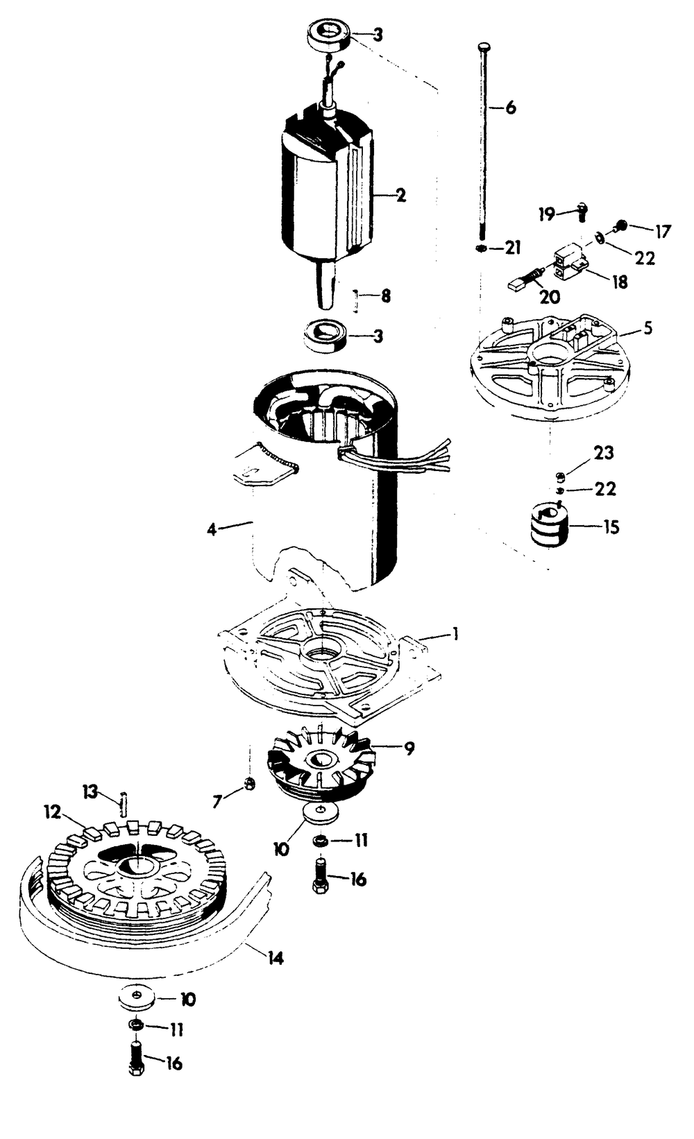 Alternator Diagram and Parts List for 6244-5  Generac Generator
