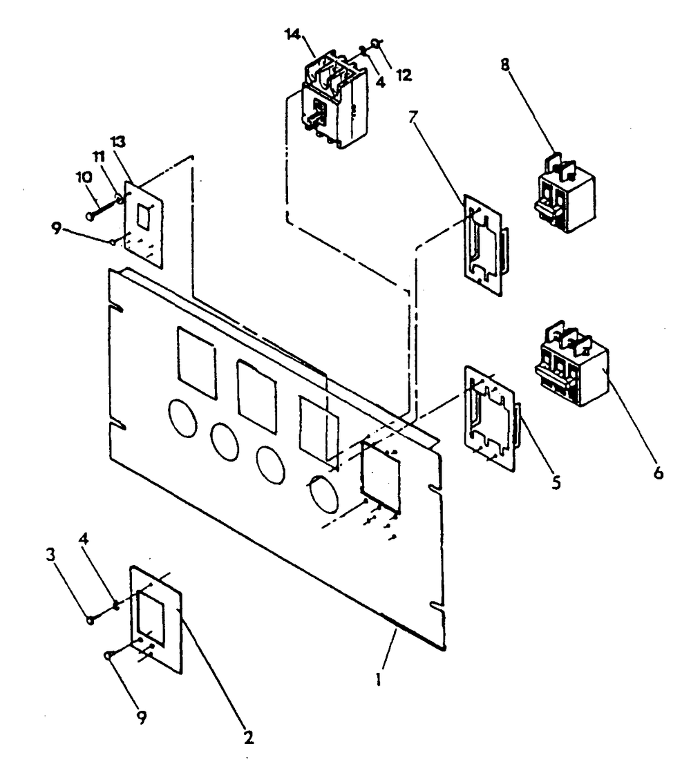 Circuit Breaker Diagram and Parts List for 4092-0  Generac Generator
