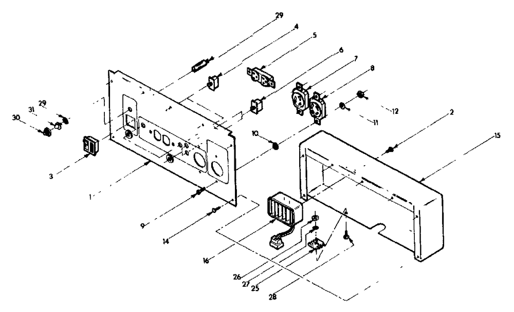 Receptacle Panel For 4w113 Diagram and Parts List for 4W113 (8924-0)(8924-0) Generac Generator
