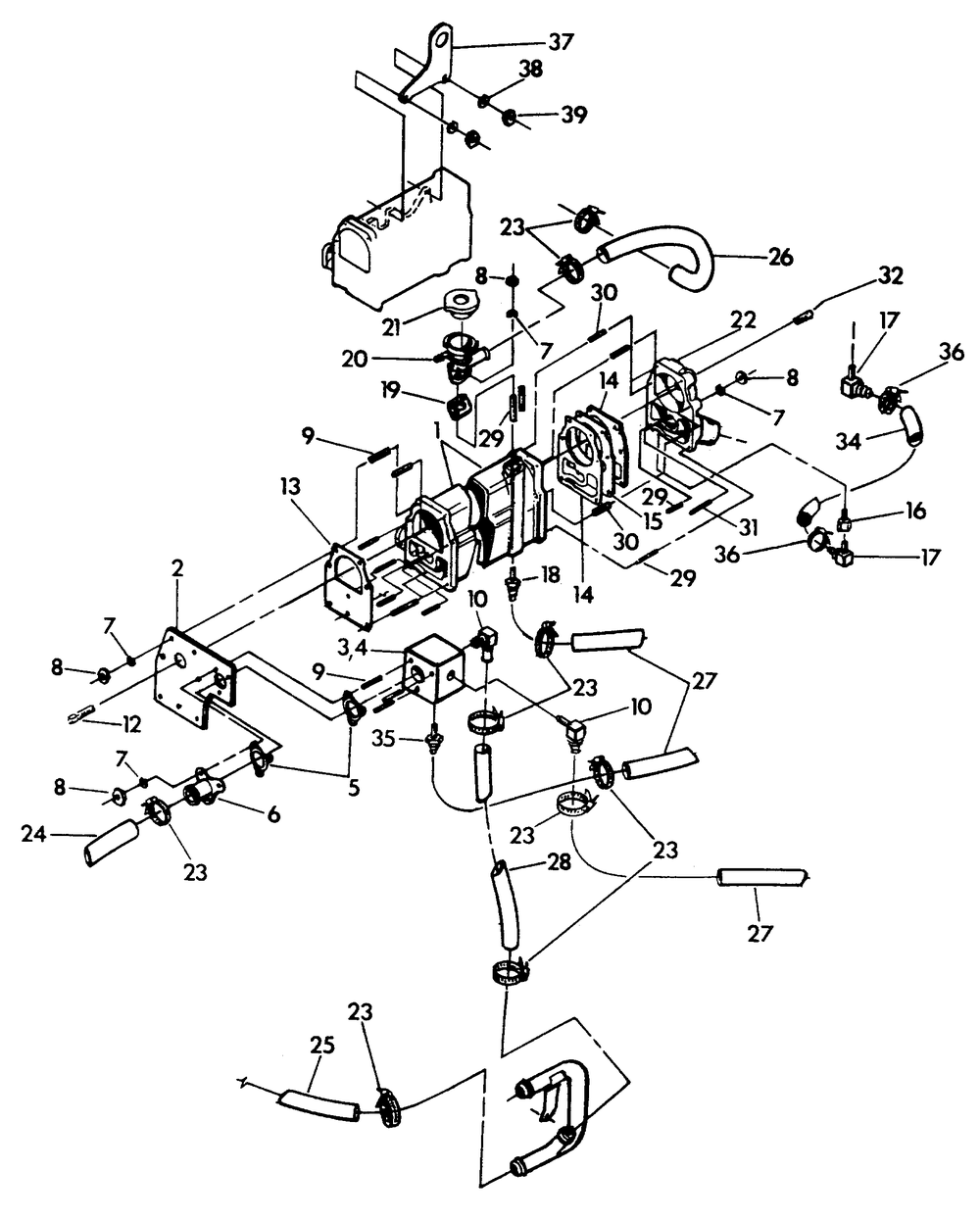 Heat Recovery System Diagram and Parts List for 9260-3  Generac Generator