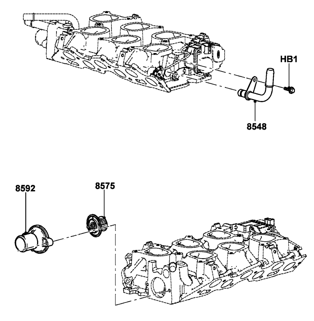 4.2l Gas Engine Thermostat Diagram and Parts List for ET04842ANAN (5614613 - 5760317)(2010) Generac Generator